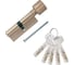 Европрофильный цилиндр ABUS D12R430 ключ/вертушка 35-45 (80 мм) NI (5 key) (блистер) 29964 1