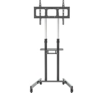 Стойка для телевизора Cactus CS-ST04H черный 37-70 макс.45кг напольный мобильный 1566313