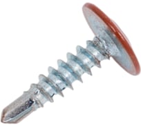 Саморез с прессшайбой крепежная техника коричневая медь 4,2х16 (RAL 8004) сверло, 1000 шт. БК 1000182 БК