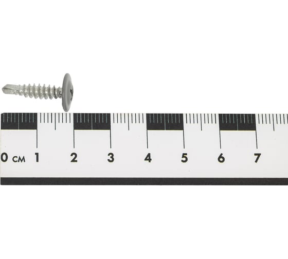 Саморез с прессшайбой крепежная техника мышиный-серый 4,2х19 (RAL 7005) сверло, 1000 шт. БК 1000210 БК