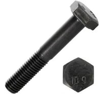 Болт высокопрочный 23 Болта чёрный 12x65 мм, к.п.10.9 DIN931 , 4 шт. б10912657805