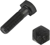 Болт высокопрочный 23 Болта чёрный 16x70 мм, к.п.10.9 DIN931 , 4 шт. б10916707805