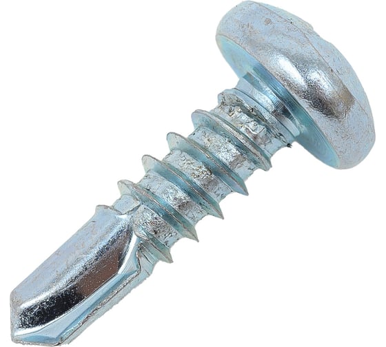 Саморез ZAMETAL 5,5x19 со сверлом и полусфер. головкой, DIN 7504N, оц., уп. 500 шт. ZA082020