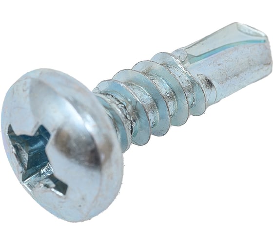 Саморез ZAMETAL 5,5x19 со сверлом и полусфер. головкой, DIN 7504N, оц., уп. 500 шт. ZA082020