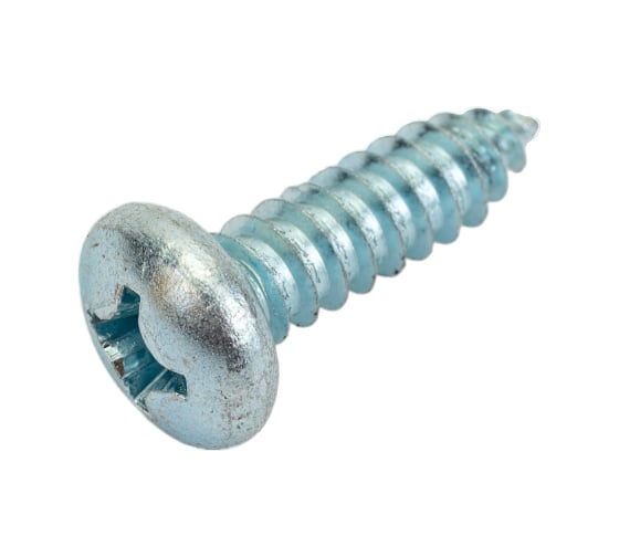 Саморез ZAMETAL 6,3x22 с полукруг. гол., крест шлиц, DIN 7981, оц., уп. 200 шт. ZA100374