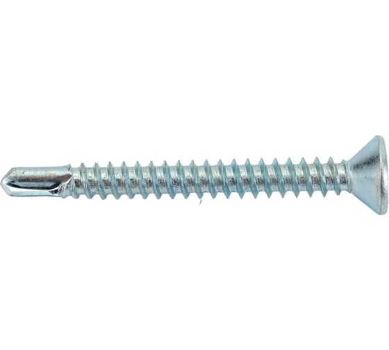 Саморез ZAMETAL 4,8x45 со сверлом и потайной головкой, DIN 7504Р, оц., уп. 250 шт. ZA082372