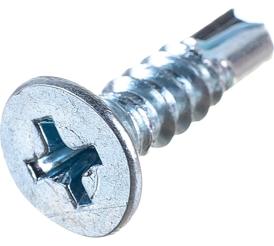 Саморез ZAMETAL 4,8x19 со сверлом и потайной головкой, DIN 7504Р, оц., уп. 500 шт. ZA082327