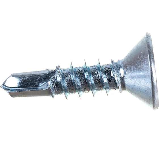 Саморез ZAMETAL 4,8x19 со сверлом и потайной головкой, DIN 7504Р, оц., уп. 500 шт. ZA082327