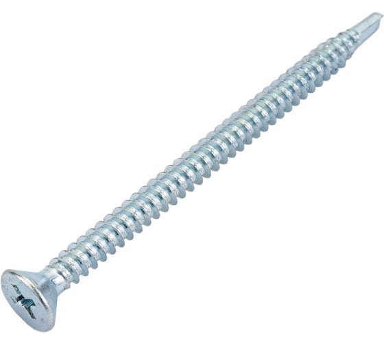 Саморез ZAMETAL 4,8x70 со сверлом и потайной головкой, DIN 7504Р, оц., уп. 200 шт. ZA082402