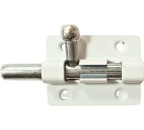 Задвижка накладная Метизик ЗТ4 пол. белый (2 шт.) 292 ЗТ4