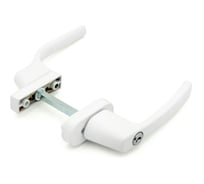 Ручка балконная двухсторонняя симметричная с ключом Метизик 8601.07