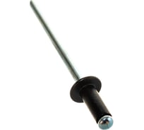 Заклепка тяговая ЦКИ Ал/Ст Плоская, 4.8x14 ЧЕРНЫЙ RAL9005 REX 10 шт 7644737