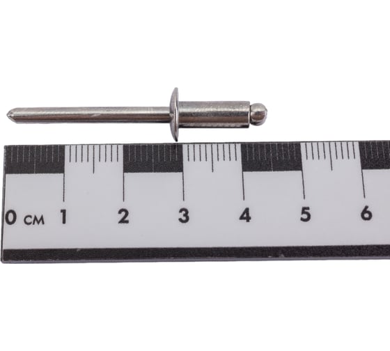 Вытяжная заклепка ZAMETAL 4,8x12 нержавеющ. сталь, DIN 7337, A2, уп. 500 шт. ZA519740