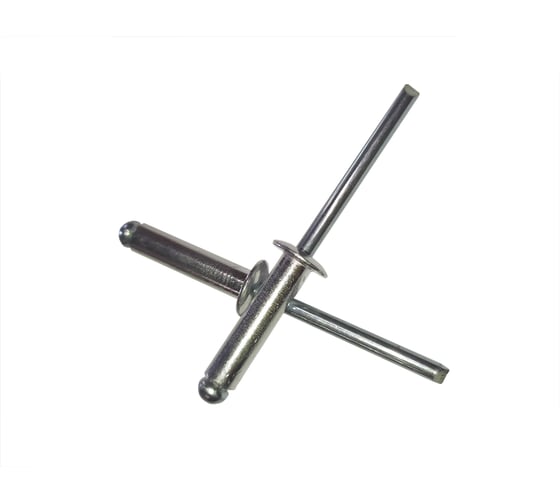 Вытяжная заклепка ZAMETAL 4,8x16 нержавеющ. сталь, DIN 7337, A2, уп. 500 шт. ZA519764 1