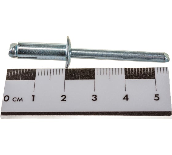 Вытяжная заклепка ZAMETAL 6x16 сталь/сталь, DIN 7337, оц. уп. 250 шт. ZA519467