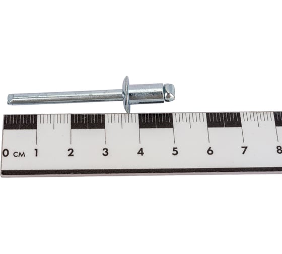 Вытяжная заклепка ZAMETAL 6x10 сталь/сталь, DIN 7337, оц. уп. 250 шт. ZA519443