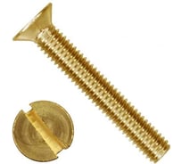 Винт Море-Метизов DIN 963 латунь M4x5 мм, 50 шт. VINT963L4550М