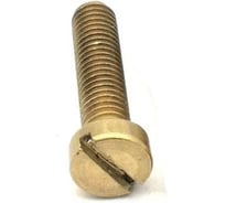 Винт Море-Метизов DIN 84 с цилиндрической головкой, с прямым шлицем латунь M6x55 мм, 5 шт. VINT84LM6555М