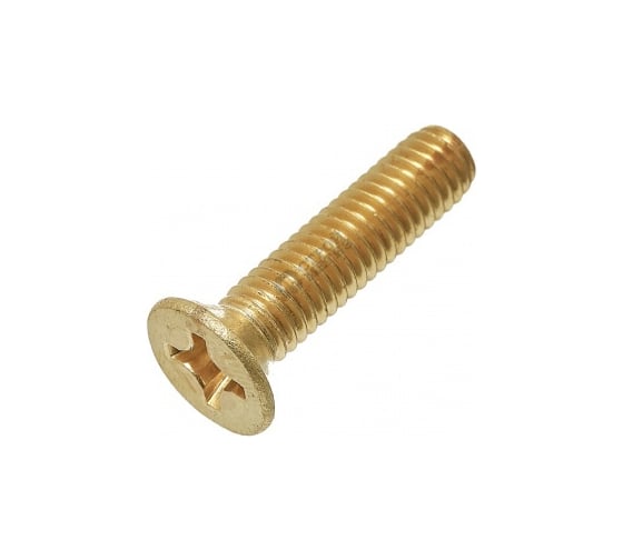 Винт Море-Метизов DIN 965 латунь M3x6 мм PH, 200 шт. VINT965L36PH200М 1