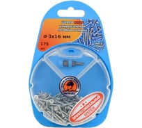 Универсальный шуруп ЕВРОПАРТНЕР MULTI потайная головка, ZN, 3,0x16 + бита TX, 175 шт. RB1 0052