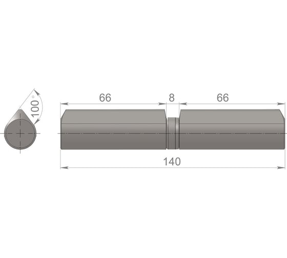 Дверная петля CRIT LM-140/20 BD 00569