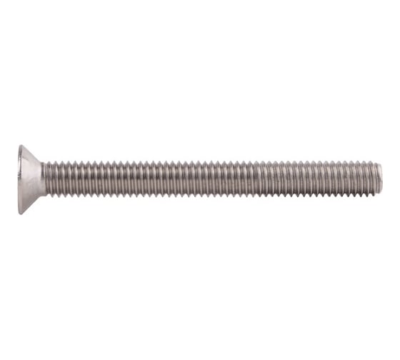 Потайной винт КРЕП-КОМП нержавейка, DIN965, А2, 6х75, 10 шт. впн675мф 1