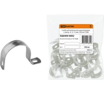 Металлическая однолапковая скоба TDM ELECTRIC с внутр. d 12-13 мм, 100 шт. SQ0409-0002