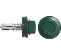 Саморез кровельный 23 Болта 4,8x35 зеленый мох RAL6005 1000 шт B03104803565F07ф1000