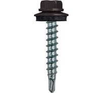 Саморез кровельный 23 Болта 4,8x35 серо-коричневый RAL8019 1000 шт B0310480358G435ф1000