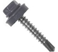 Саморез кровельный 23 Болта 4,8x70 графитовый серый RAL7024 250 шт B0310480707JG07ф250