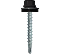Саморез кровельный 23 Болта 4,8x70 серо-коричневый RAL8019 1000 шт B0310480708GK07ф1000