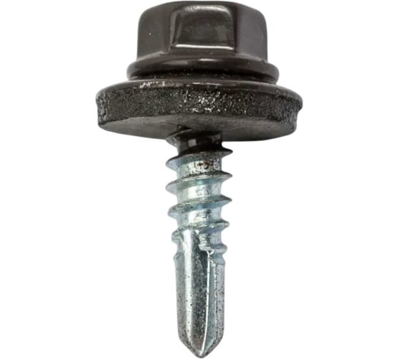 Саморез кровельный 23 Болта 5,5x19 серо-коричневый RAL8019, 500 шт. B031055019TA007ф500