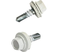 Саморез кровельный 23 Болта 5,5x19 сигнально-белый RAL9003, 1000 шт. B03105501993K07ф1000