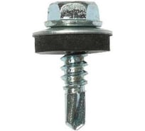 Саморез кровельный 23 Болта 5.5x19 мм, с шайбой (под сверло), цинк, 1000 шт. B03005,501932A07ф1000