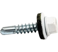 Саморез кровельный 23 Болта 5,5x25 сигнально-белый RAL9003, 500 шт. B03105502593635ф500