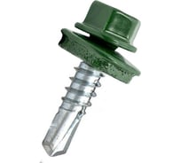 Саморез кровельный 23 Болта 5,5x25 зеленый мох RAL6005, 250 шт. B03105502565G07ф250