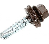 Саморез кровельный 23 Болта 5,5x25 шоколад-коричневый RAL8017, 500 шт. B0310550258FA07ф500