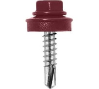 Саморез кровельный 23 Болта 5,5x25 винно-красный RAL3005, 250 шт. B03105502535B07ф250