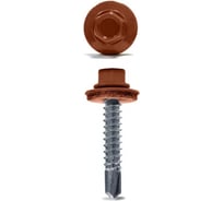 Саморез кровельный 23 Болта 4,8x29 медно-коричневый RAL8004 500 шт B03104802984007ф500