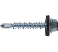 Саморез кровельный 23 Болта 5.5x51мм, с шайбой (под сверло), цинк, 500 шт. B03005,505133G07ф500