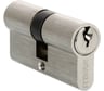 Ключевой цилиндр высокой секретности MORELLI HS 60C SN 60 мм, цвет - матовый никель 9015158