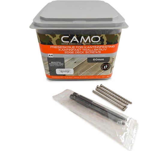 Саморезы по дереву Camo A4 60 mm, 700 шт. 0345244S