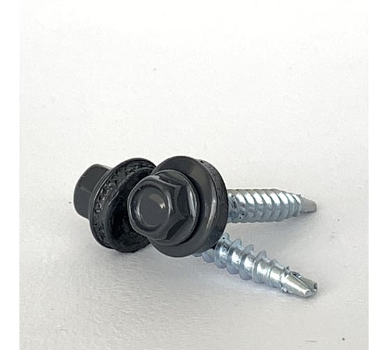 Саморез кровельный HomePro 4,8x35 RAL 7024 (250шт/уп) сверло №1 250шт/уп HP-CK-48357024250