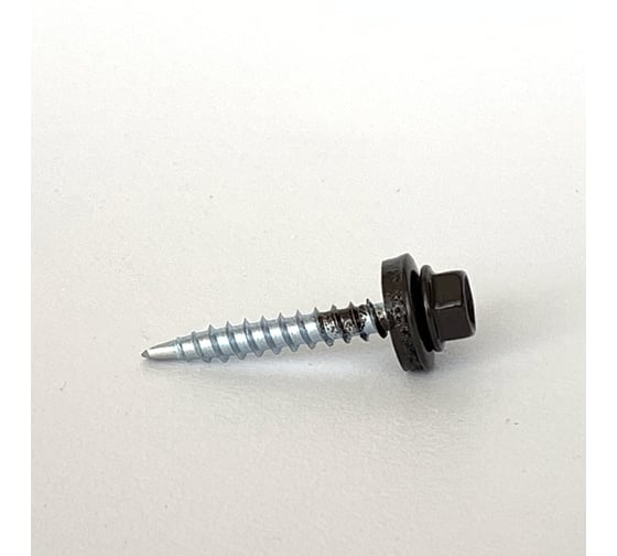 Саморез кровельный HomePro 4,8x35 RAL 8019 (250шт/уп) сверло №1 250/уп HP-CK-48358019250