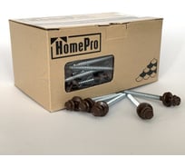 Саморез кровельный HomePro 4,8x70 RAL 8017 (100шт/уп) сверло №1 100 шт/уп HP-CK-48708017100