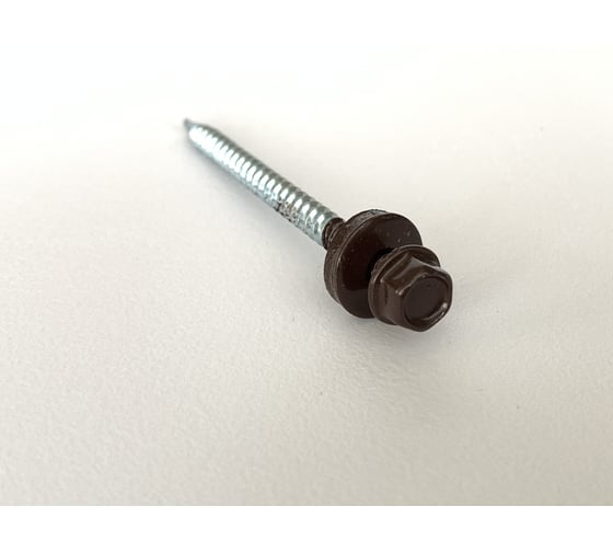 Саморез кровельный HomePro 4,8x70 RAL 8017 (100шт/уп) сверло №1 100 шт/уп HP-CK-48708017100