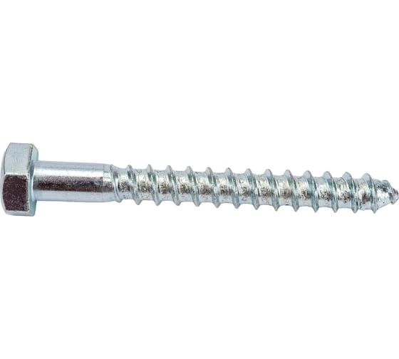 Шуруп с 6-гранной головкой ООО ПКФ Сварком 8x140, цинк, DIN 571, 20 шт. 00002663