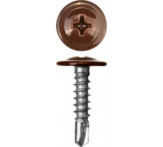 Саморез ООО ПКФ Сварком п/ш 4,2x32 сверло RAL8017 (коричневый)(уп/100шт) Крепеж 00014392 k00014392 1