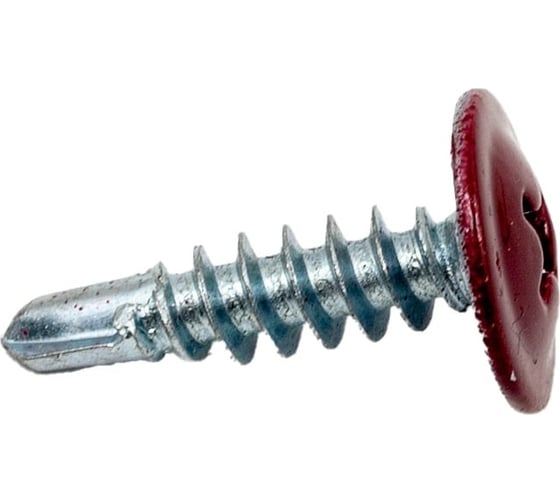Саморез п/ш ООО ПКФ Сварком 4,2x25 сверло RAL3005 (красное вино), 200 шт. 00013722 1