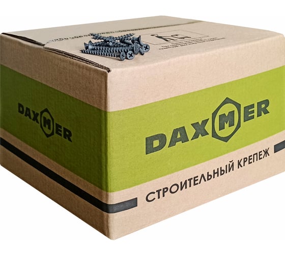 Саморез Daxmer ГКЛ по металлу усиленный 3,5х32 фосфатированный, короб 15 кг 00000411222